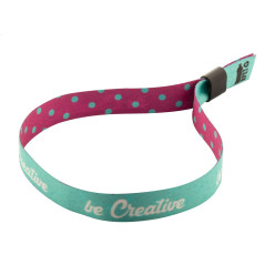 SuboWrist RPET zwart wit custom made festivalarmband 