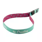 SuboWrist RPET noir blanc bracelet festival personnalisable 