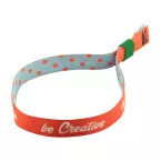 SuboWrist RPET vert blanc bracelet festival personnalisable 