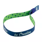 SuboWrist RPET blue white custom festival bracelet 