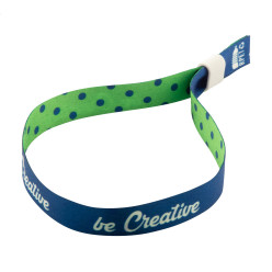 SuboWrist RPET wit  custom made festivalarmband 