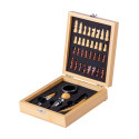 Kaspar natural  chess wine set 