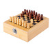 Kaspar natural  chess wine set 