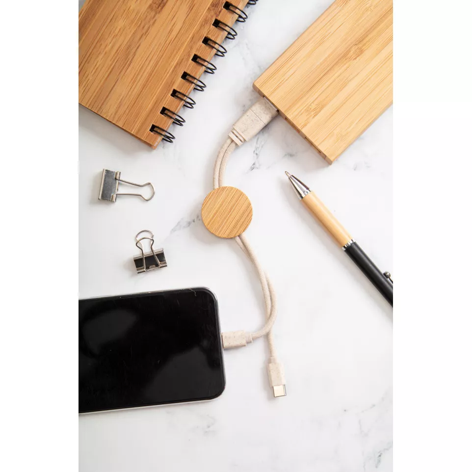 Mugory natural  keyring USB charger...