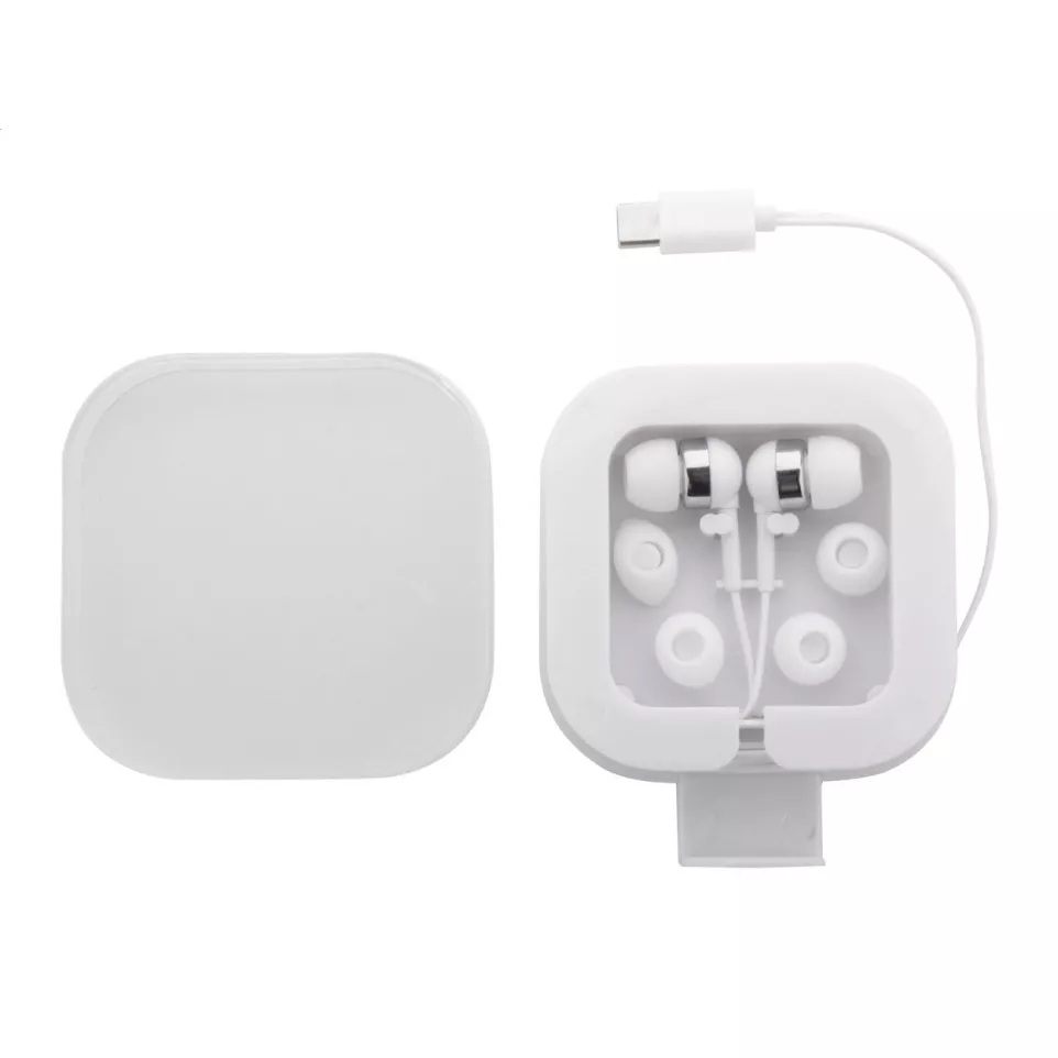 Cound blanc  USB-C Écouteurs 