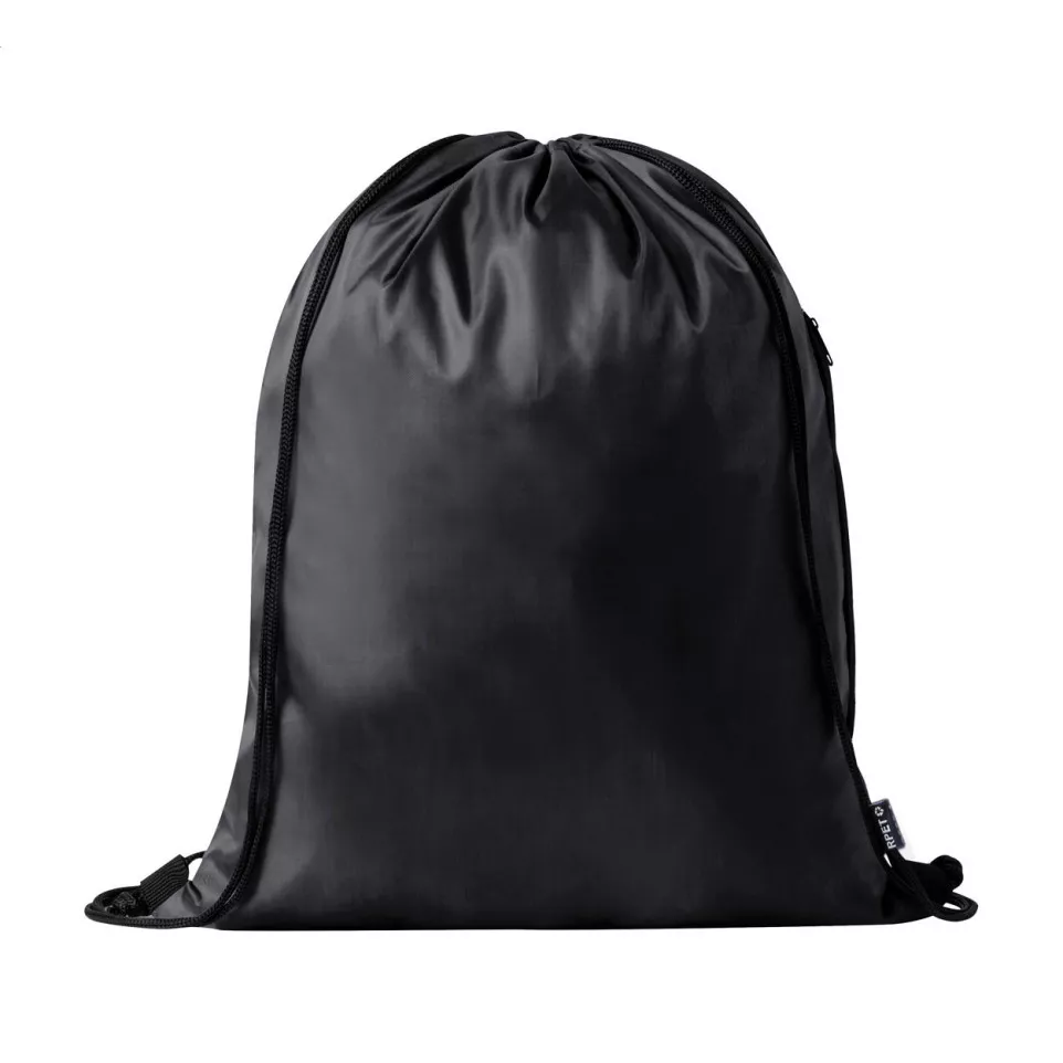 Cresu black  RPET drawstring bag 
