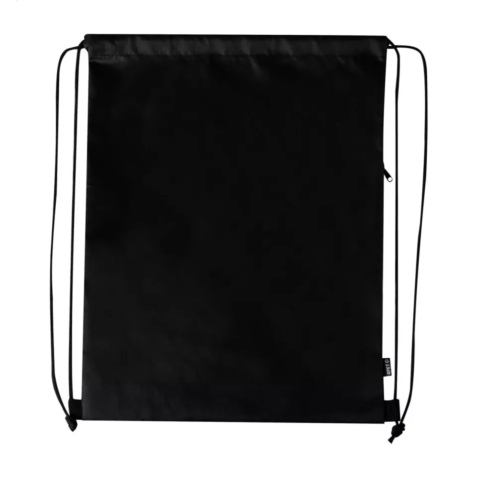 Cresu black  RPET drawstring bag 
