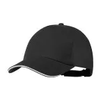 Aaron noir  casquette en RPET 