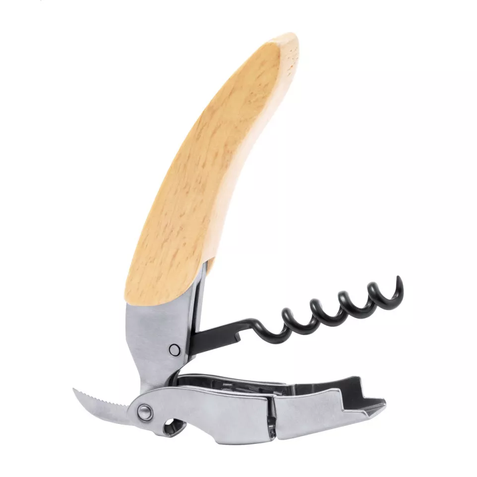 Veneto natural silver corkscrew 