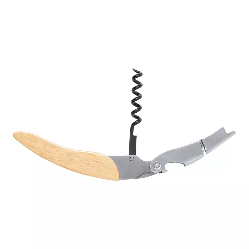 Veneto natural silver corkscrew 