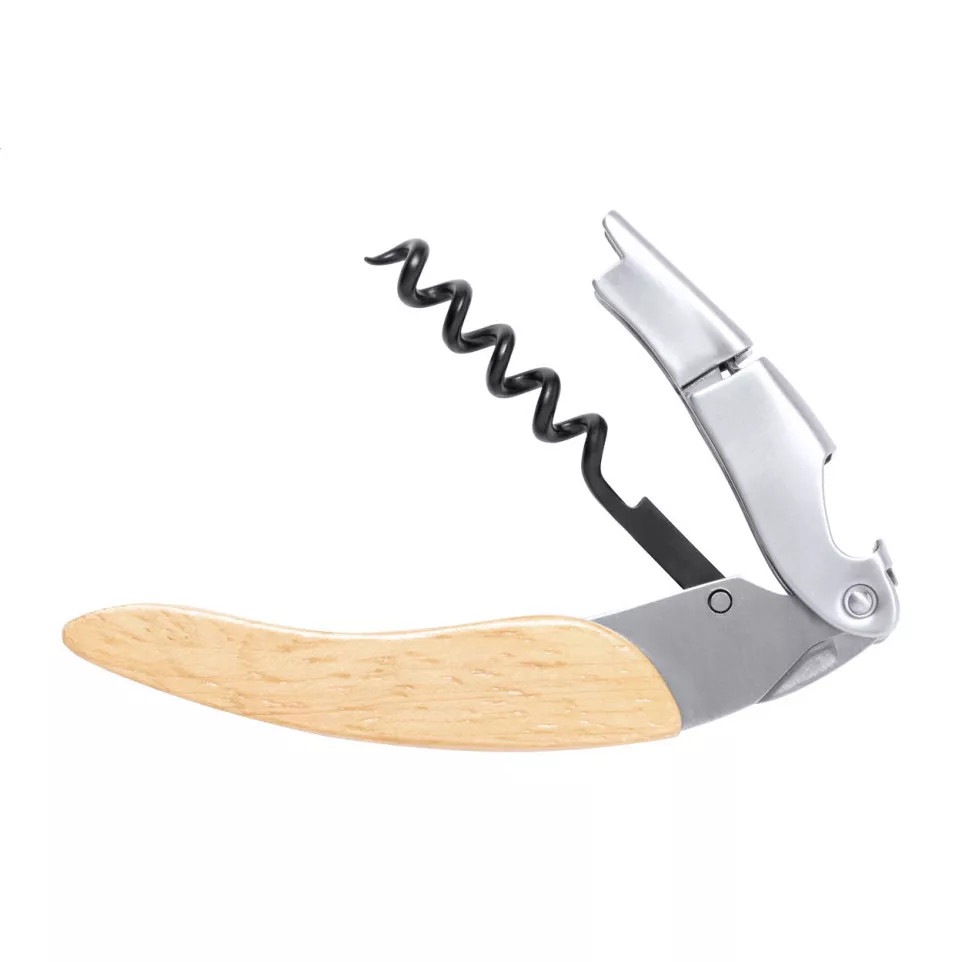 Veneto natural silver corkscrew 