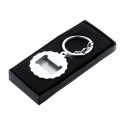 Bubly silver  bottle opener keyring 