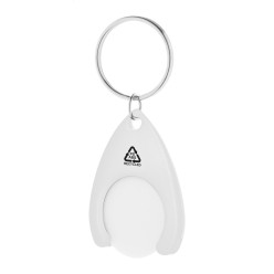 Neppy white  RABS trolley coin keyring 