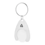 Neppy white  RABS trolley coin keyring 