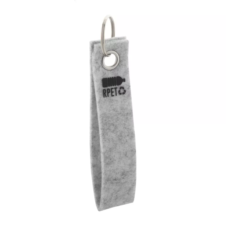 Refek grey  RPET keyring 