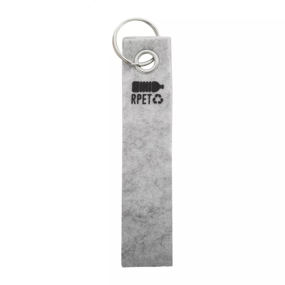 Refek grey  RPET keyring 