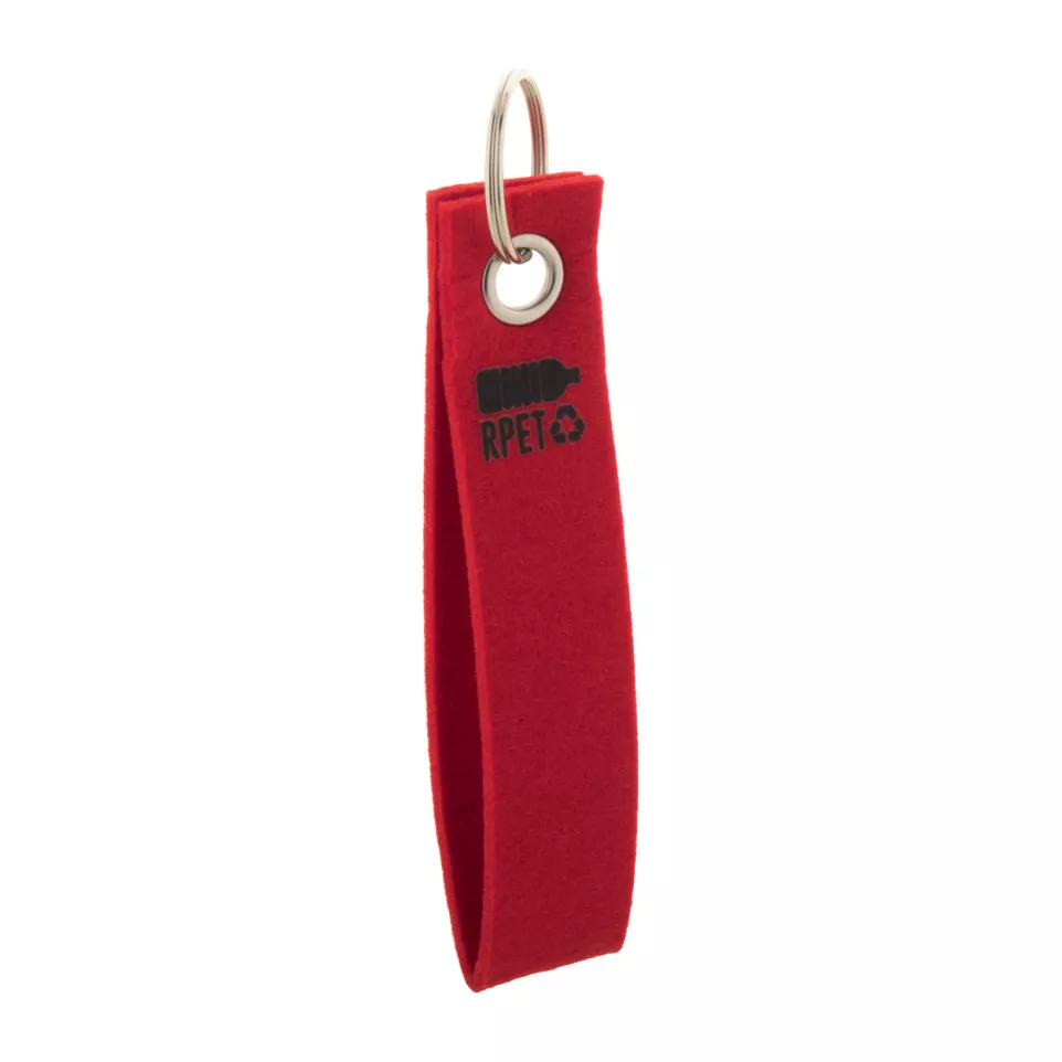 Refek red  RPET keyring 