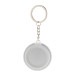 KeyBadge RPET Mini white  pin button keyring 