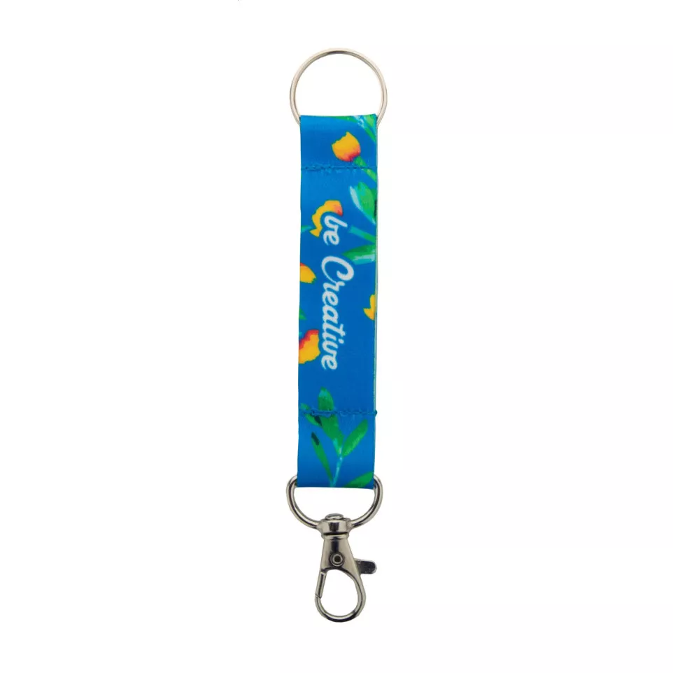 SuboRing white  custom RPET keyring 