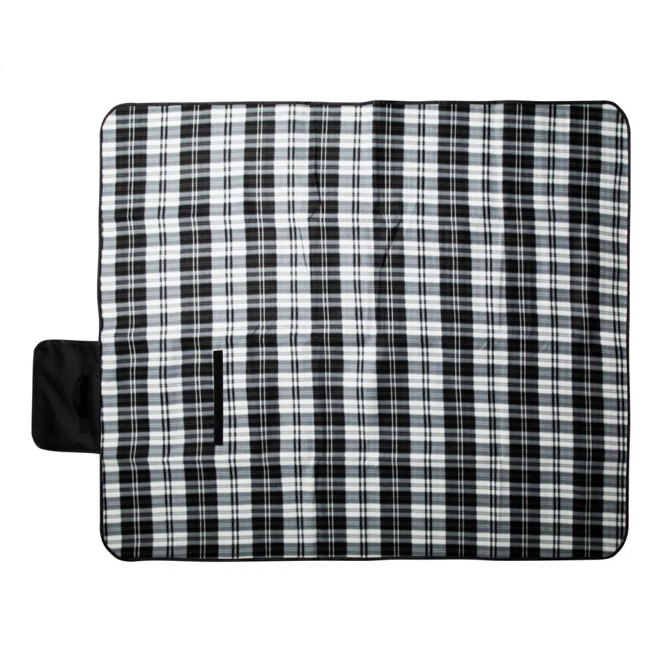 Angama black  RPET picnic blanket 