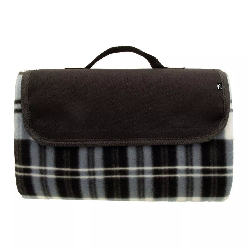 Angama black  RPET picnic blanket 