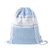 Praia light blue  beach towel and drawstring bag 