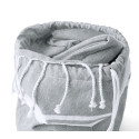 Praia grey  beach towel and drawstring bag 