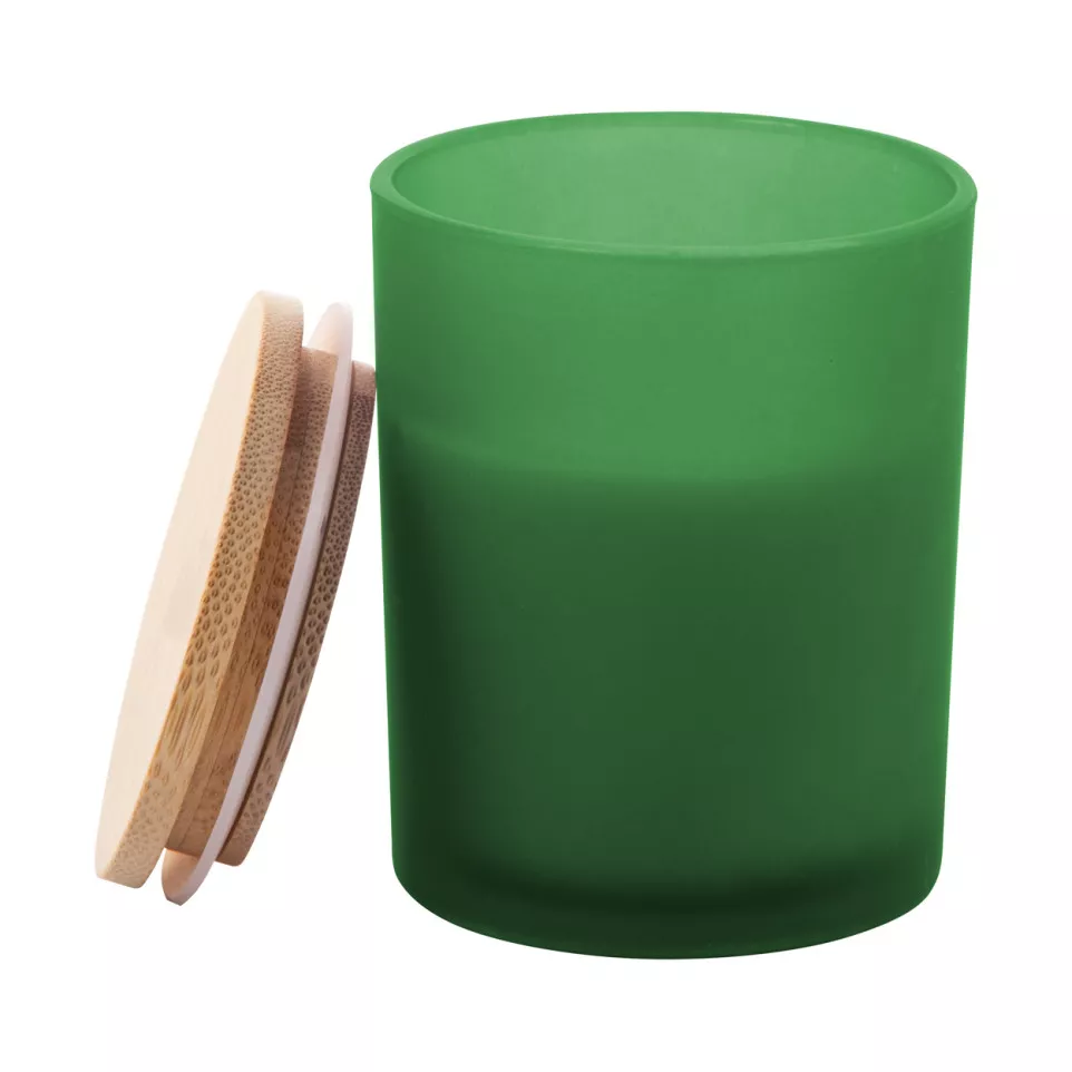 Daizu XL green  candle, pine tree 