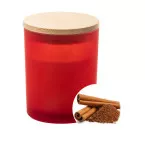 Daizu XL red  candle, cinnamon 