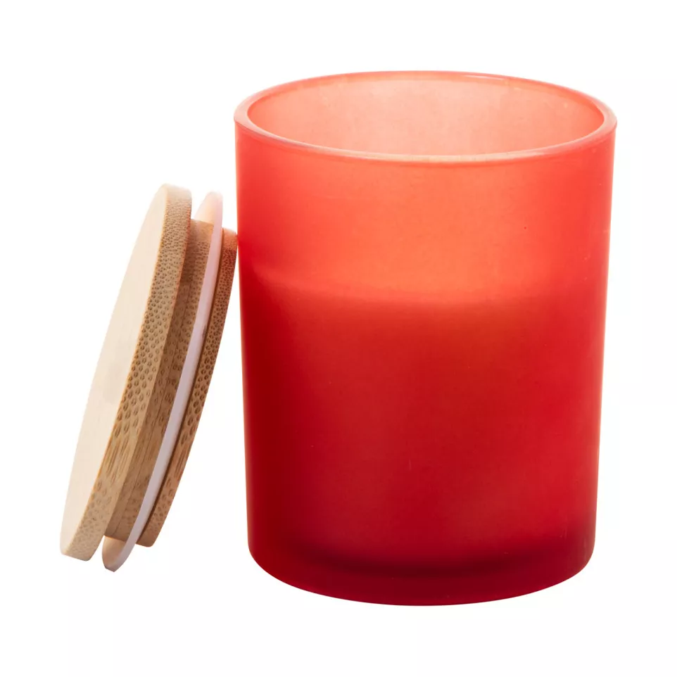 Daizu XL red  candle, cinnamon 
