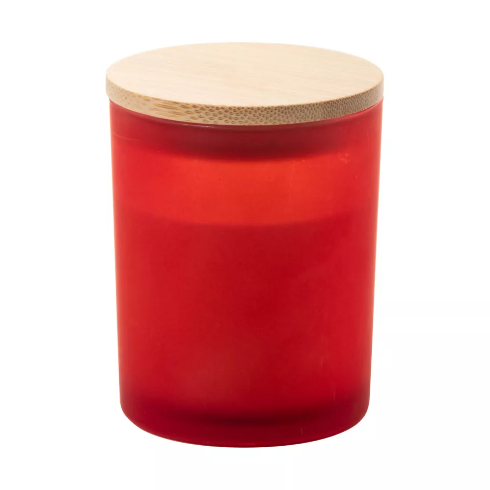 Daizu XL red  candle, cinnamon 