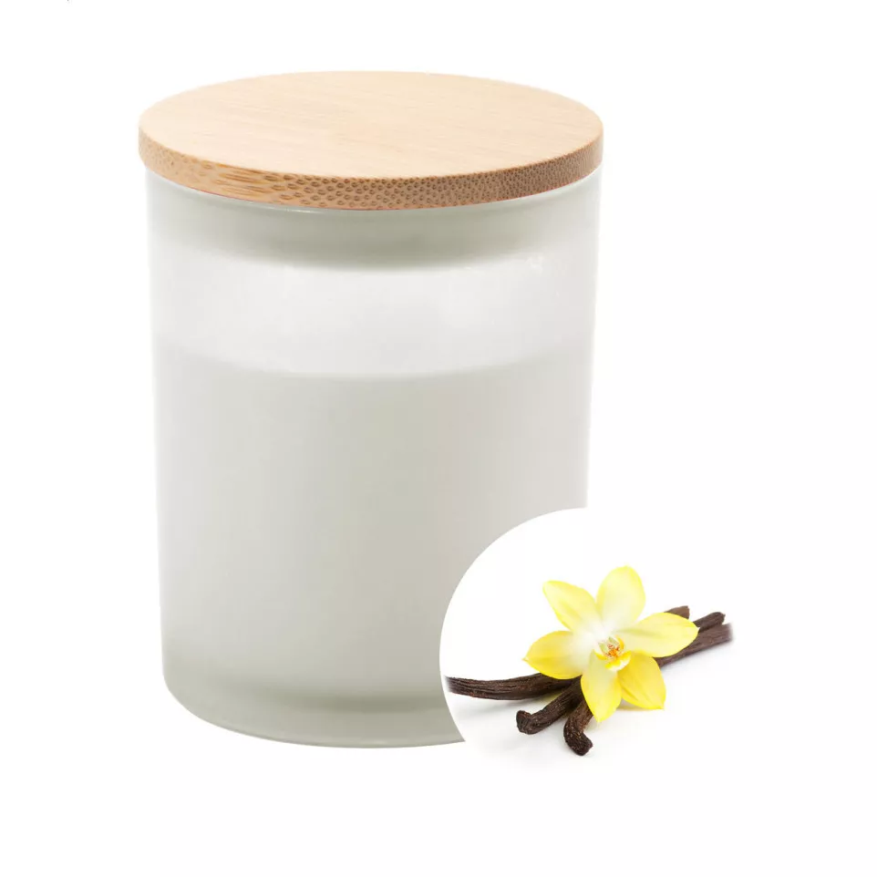 Daizu XL white  candle, vanilla 