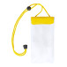 Splash yellow transparent waterproof mobile case 