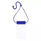 Splash blauw transparant waterdichte mobiele telefoon hoes 