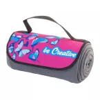 Reporta gris  couverture polaire RPET, personnalisable 