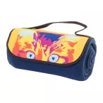 Reporta dark blue  custom RPET polar blanket 