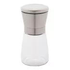 Semman transparent silver salt and pepper mill 