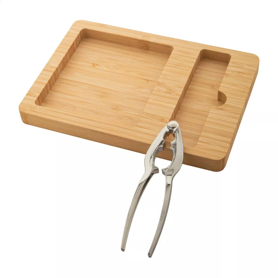 Valnott natural  nutcracker set 