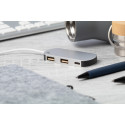 Raluhub argenté  port USB 