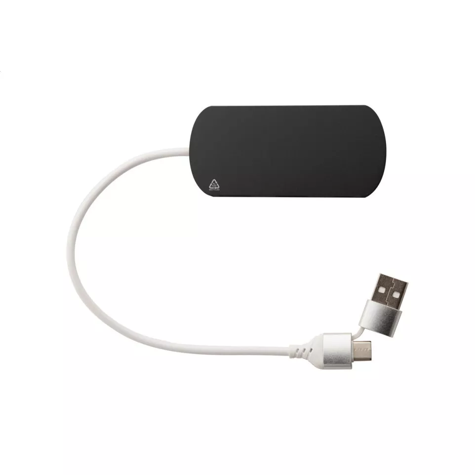 Raluhub zwart  USB hub 