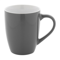 Gaia gris foncé blanc mug  