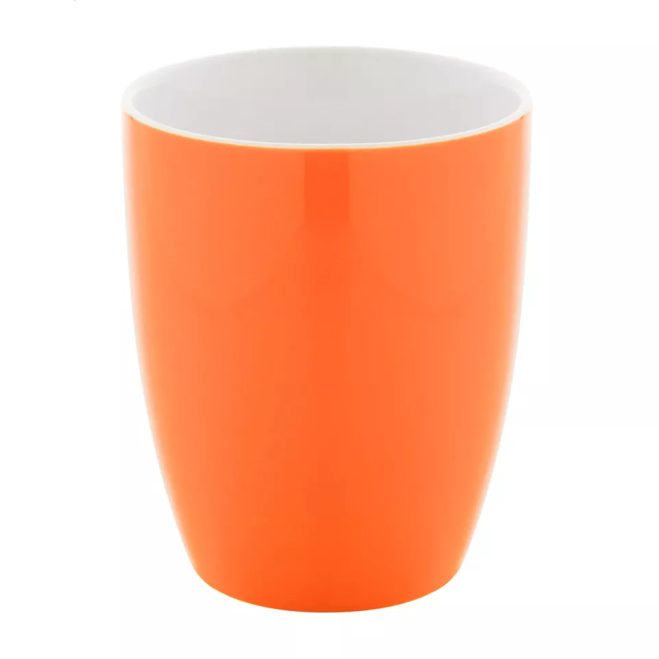 Gaia orange blanc mug  