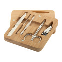 Manoky natural  bamboo manicure set 