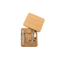 Manoky natural  bamboo manicure set 
