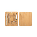 Manoky natural  bamboo manicure set 
