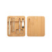 Manoky natural  bamboo manicure set 