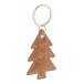 Korkki natural  Christmas keyring 