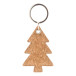 Korkki natural  Christmas keyring 