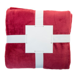 Vantaa burgundy  RPET flannel blanket 