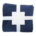 Vantaa dark blue  RPET flannel blanket 